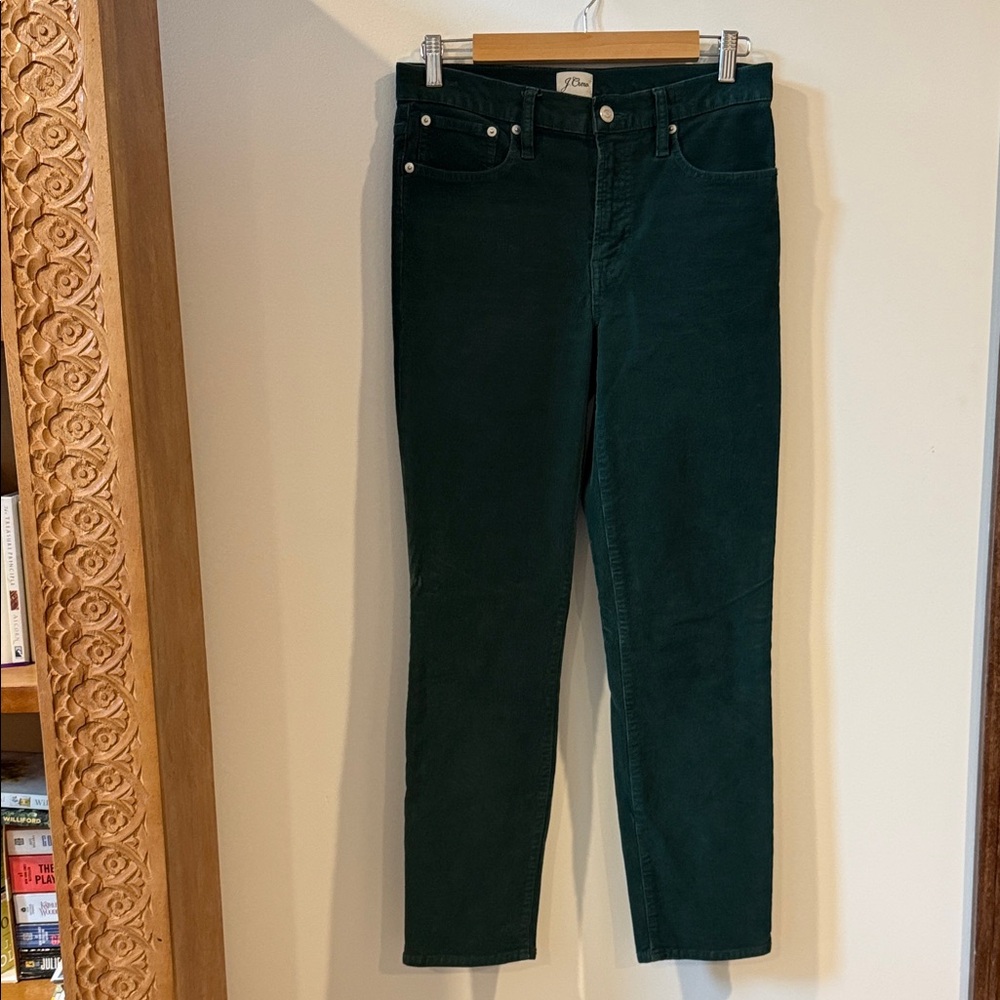 J. Crew Forest Green Corduroy Trousers